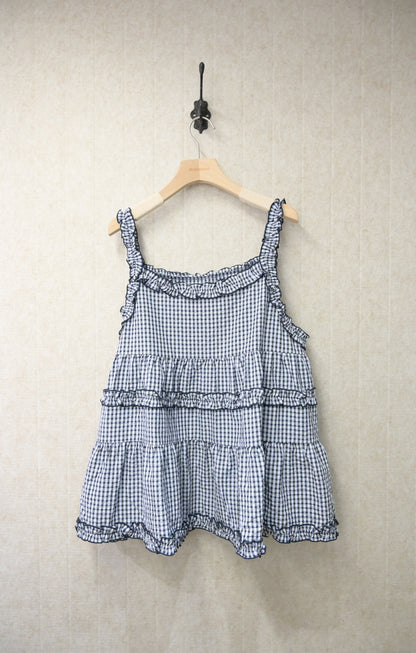 初秋・ Ruffle邊格仔外搭 2色入2W11001