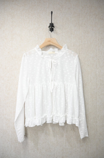 初秋・ 花仔綁帶親膚外套 2色入 2W11006