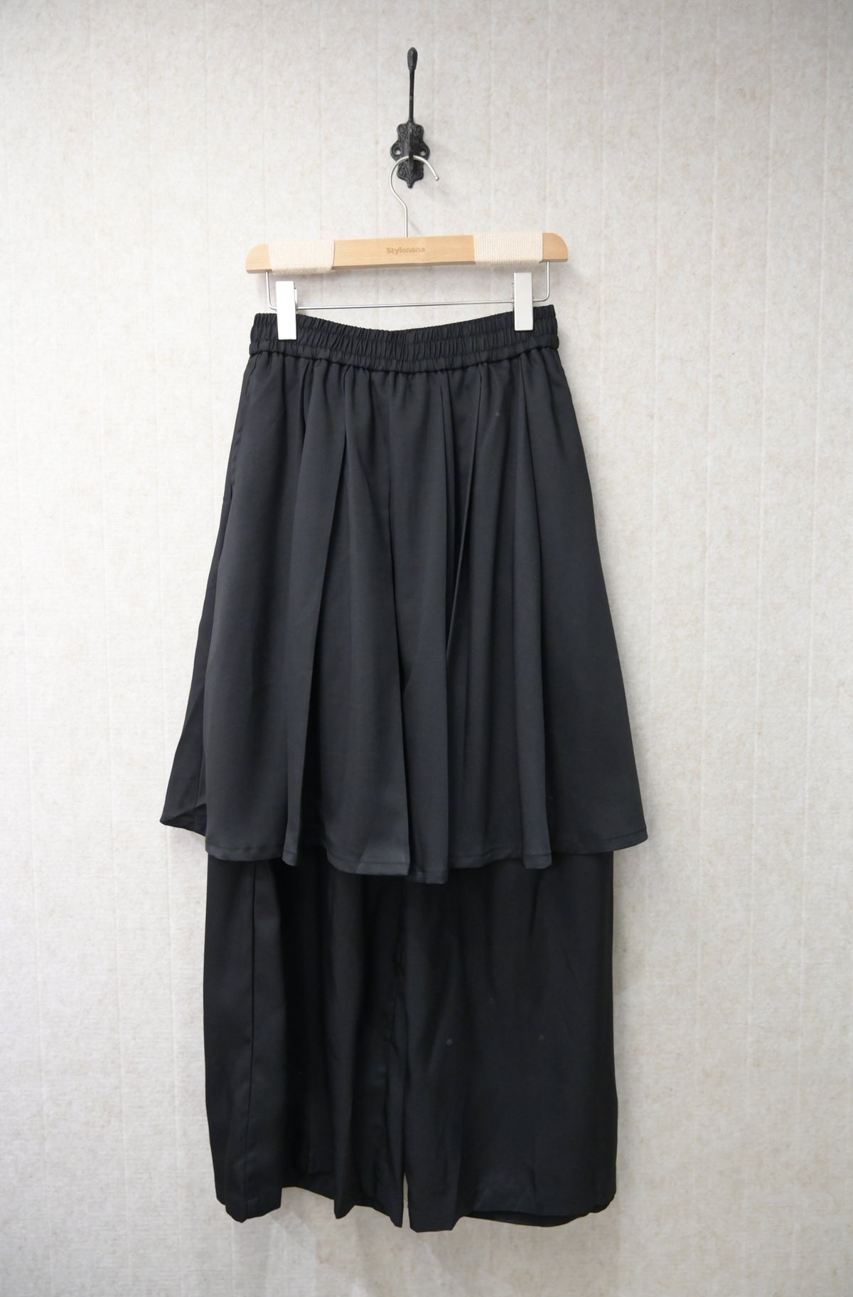 初秋・ 假兩件百褶裙褲 2色入2W11008