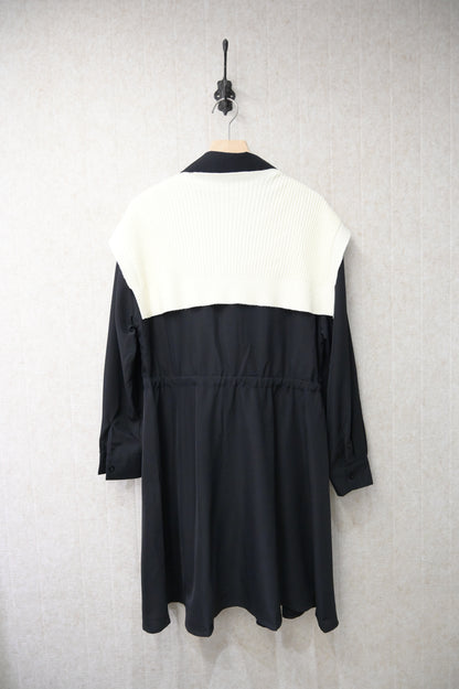 初秋・ 雪紡披肩連身裙 2色入2W61010