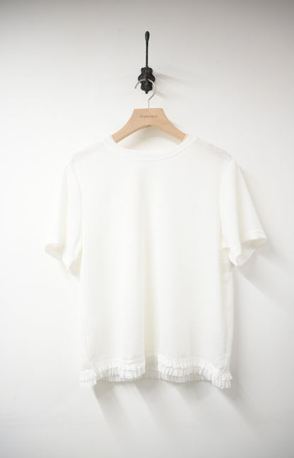 Ruffle lace邊彈性柔軟上衣 3色入 S50813