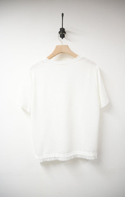 Ruffle lace邊彈性柔軟上衣 3色入 S50813
