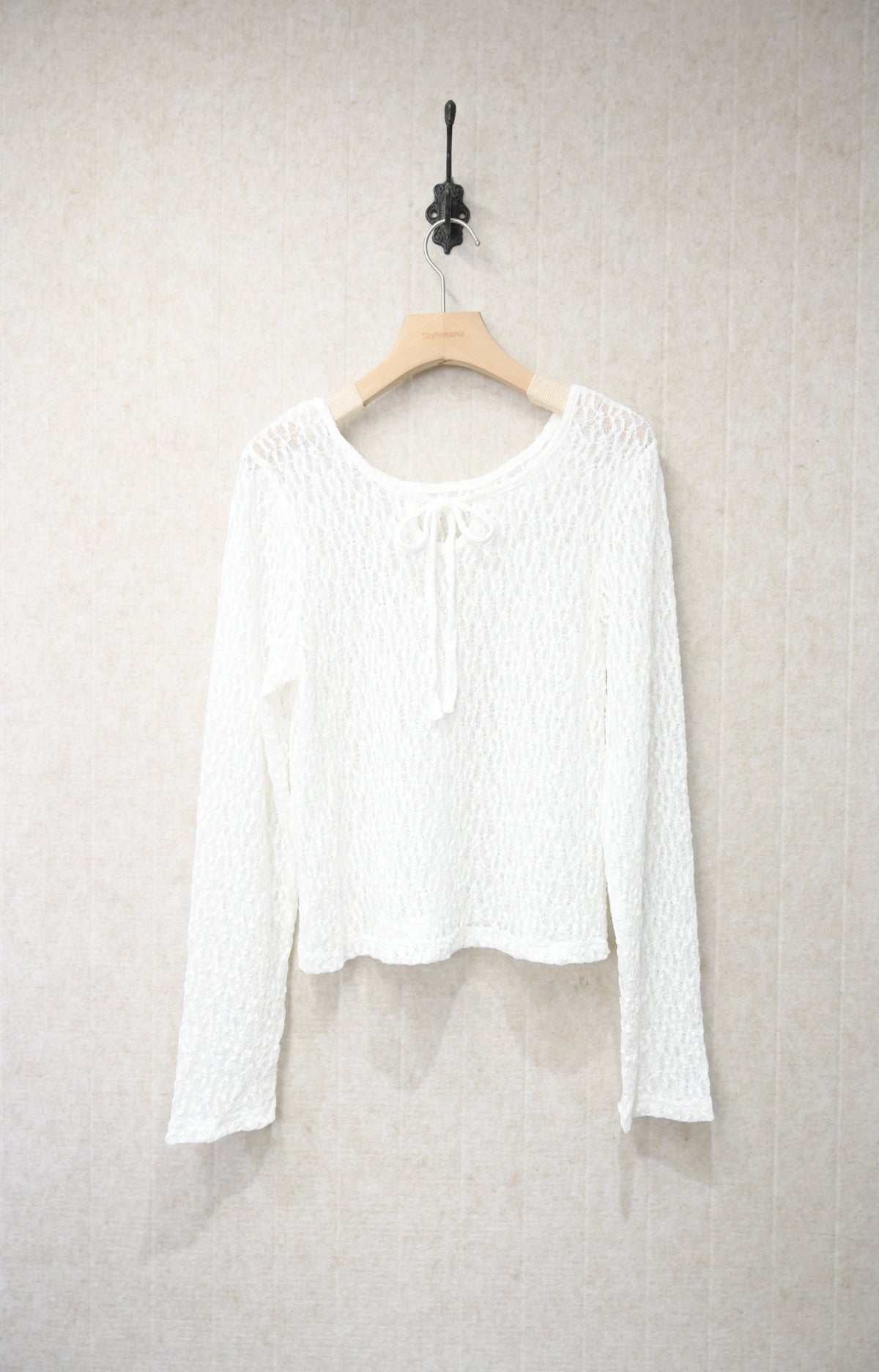 初秋・2-Ways綁帶蕾絲上衣 2色入 2W11021