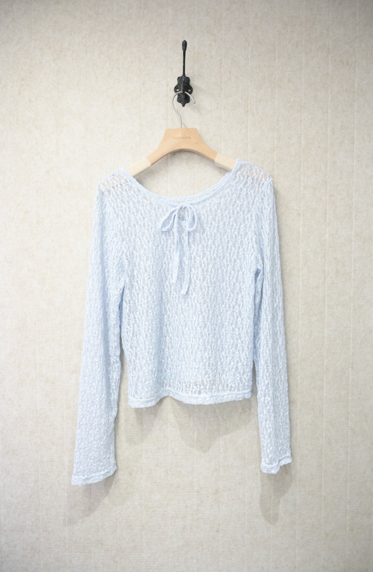 初秋・2-Ways綁帶蕾絲上衣 2色入 2W11021