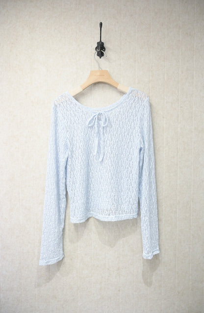 初秋・2-Ways綁帶蕾絲上衣 2色入 2W11021