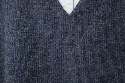 初秋・假兩件恤衫領針織衫 2色入 2W61024