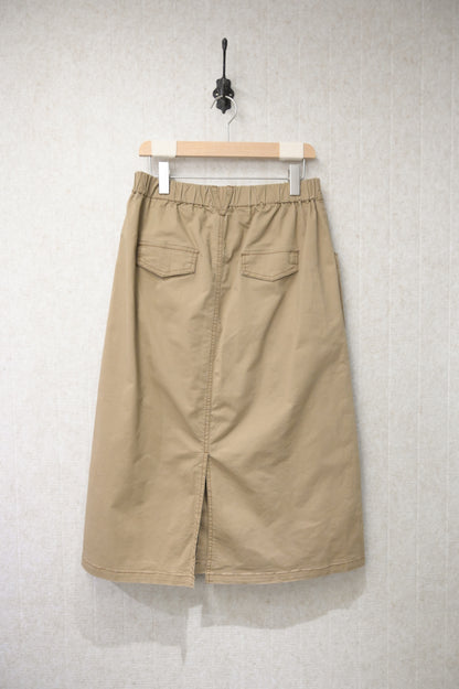 初秋・棉料明線後開差半身裙 2色入 2W31026