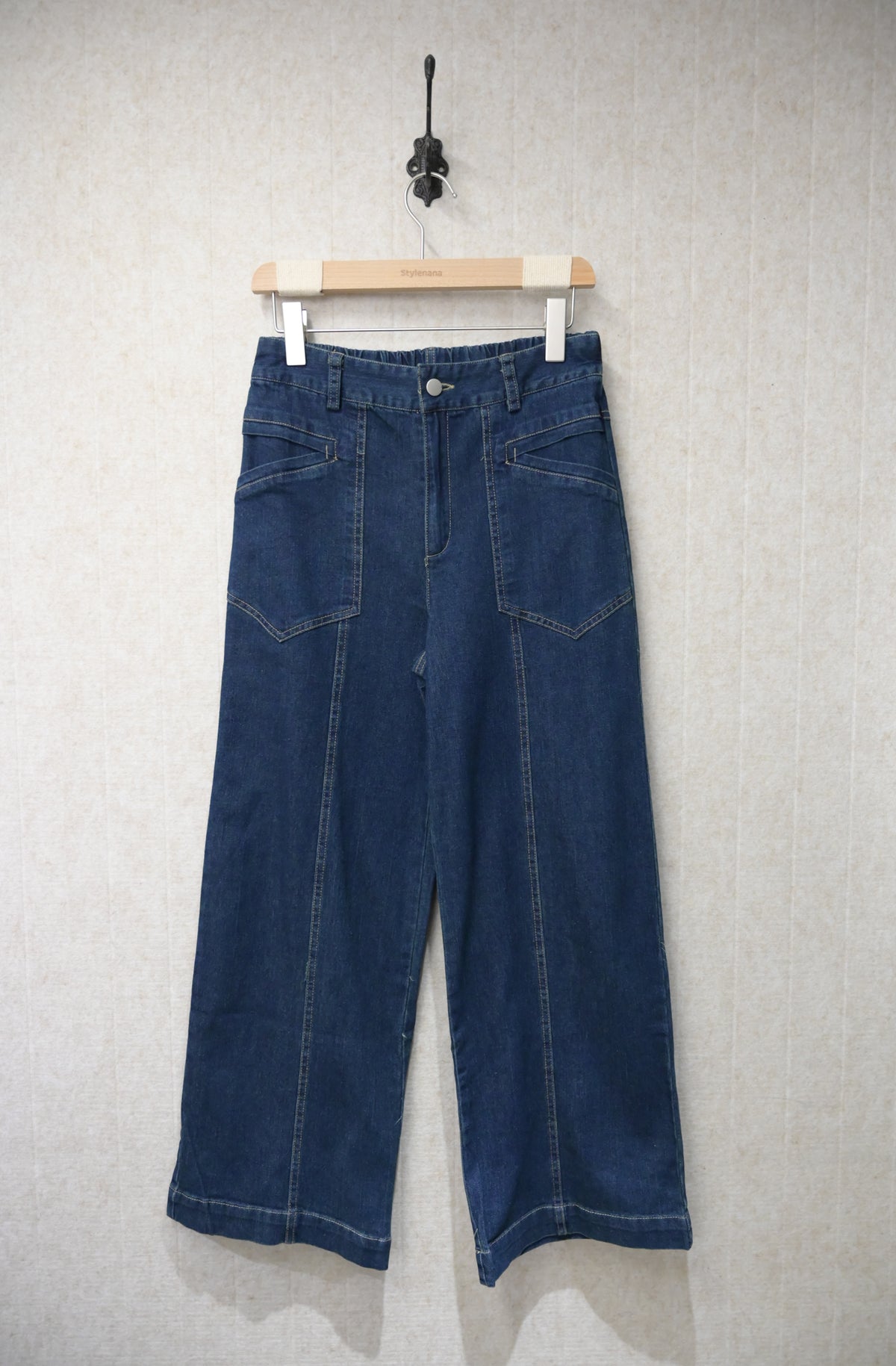 初秋・明線前車線牛仔褲 1色入 2W31027