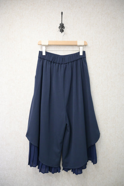 初秋・假兩件兩層百褶褲 2色入 2W21030