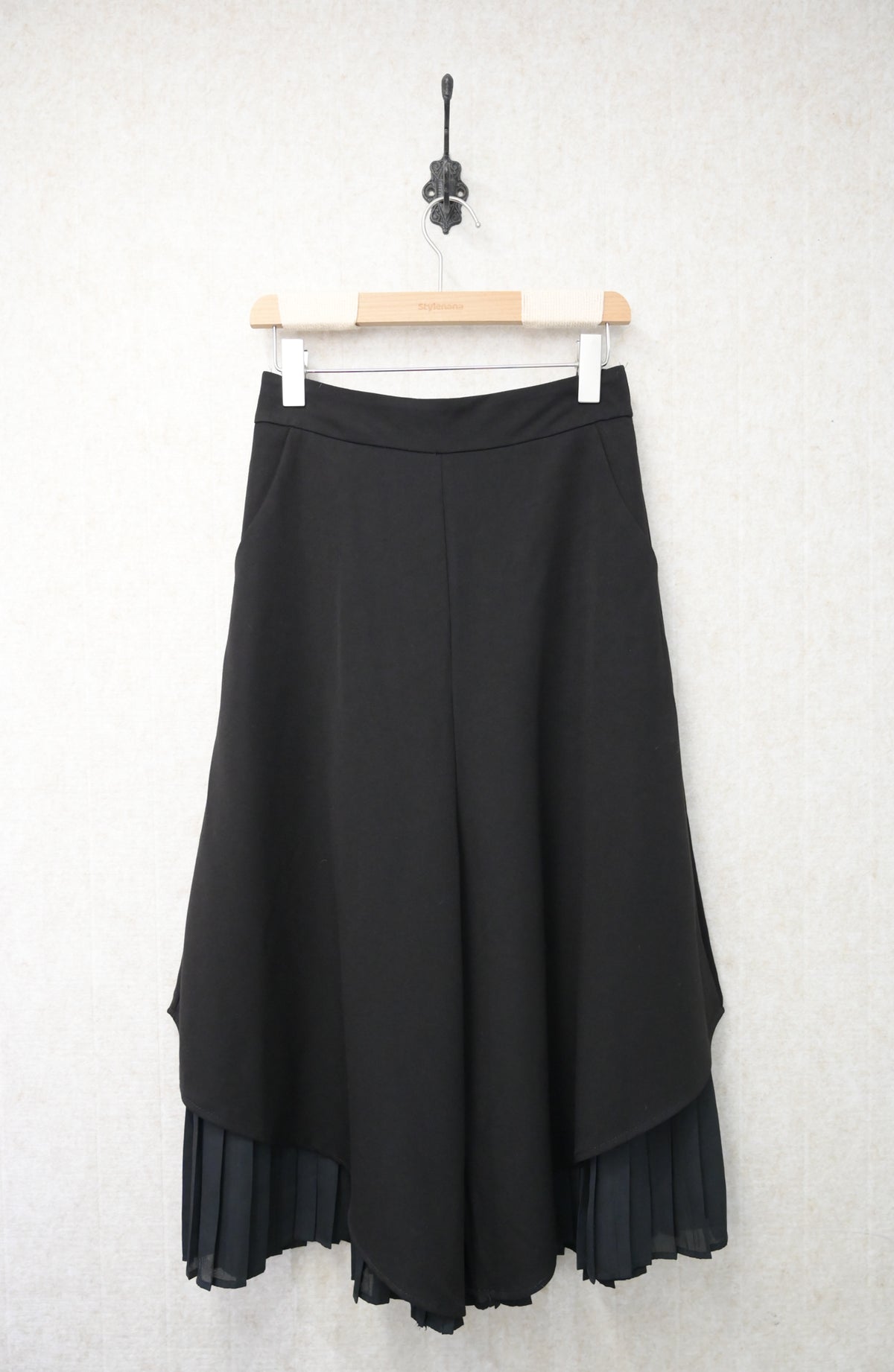 初秋・假兩件兩層百褶褲 2色入 2W21030