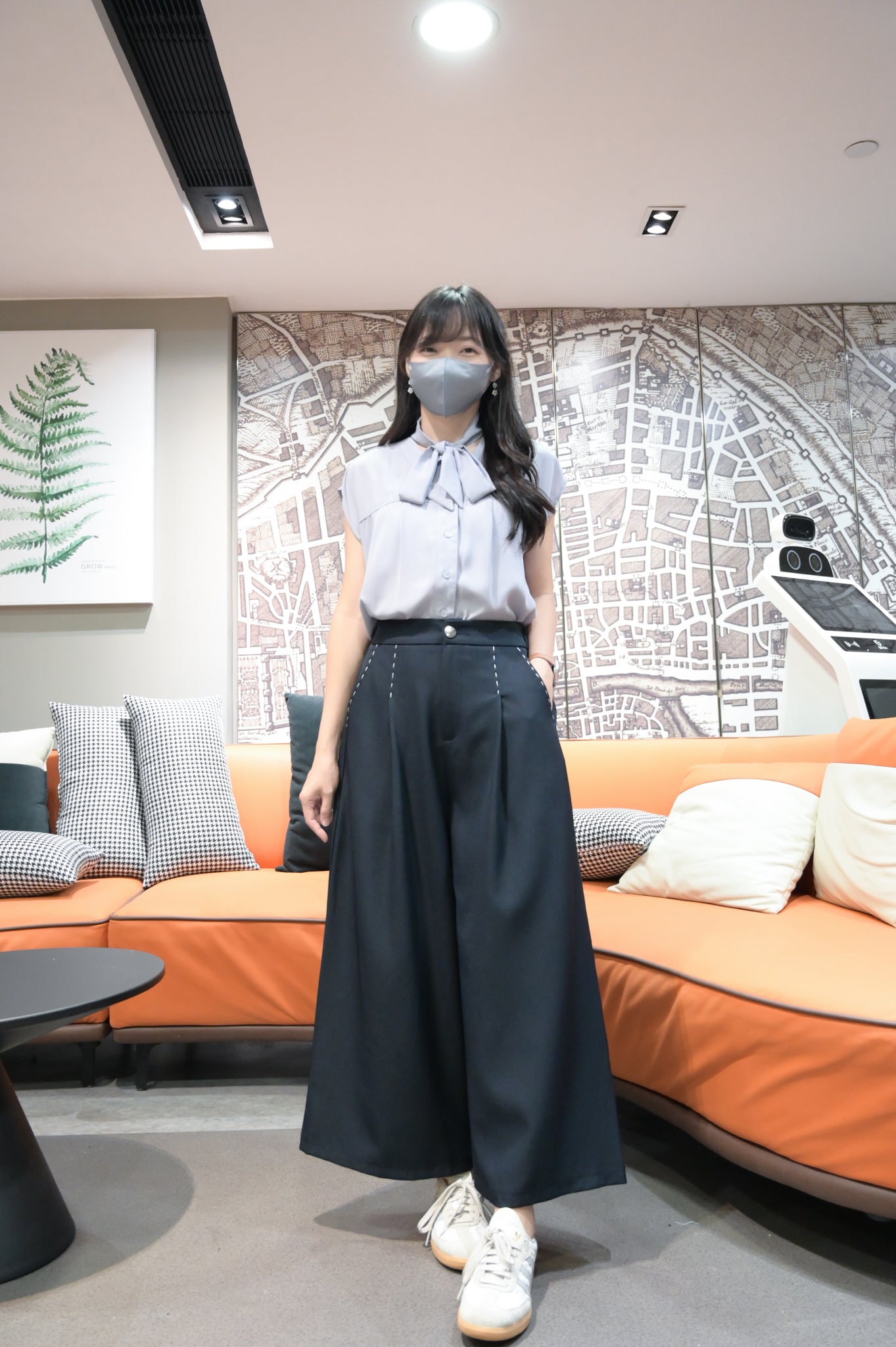 初秋～明線口袋順滑西褲 2色入 S20835