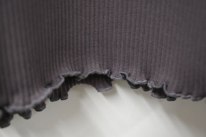 初秋・喇叭手袖坑紋彈性上衣 3色入 1W50923