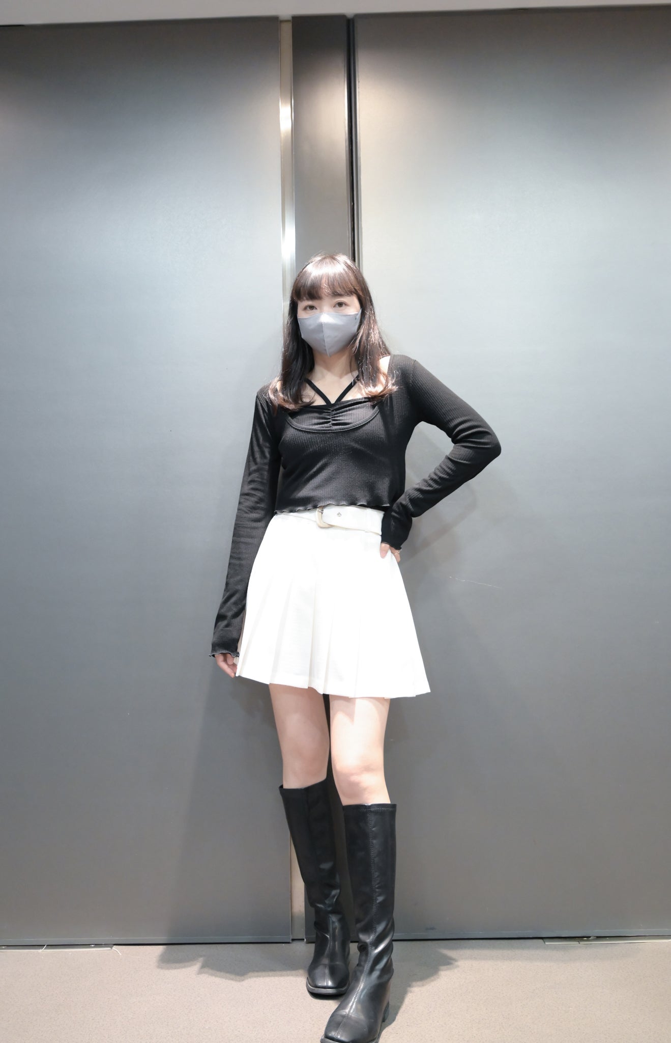 KR直送 小機心吊帶背心Cropped Top SET 2色入 KR100703