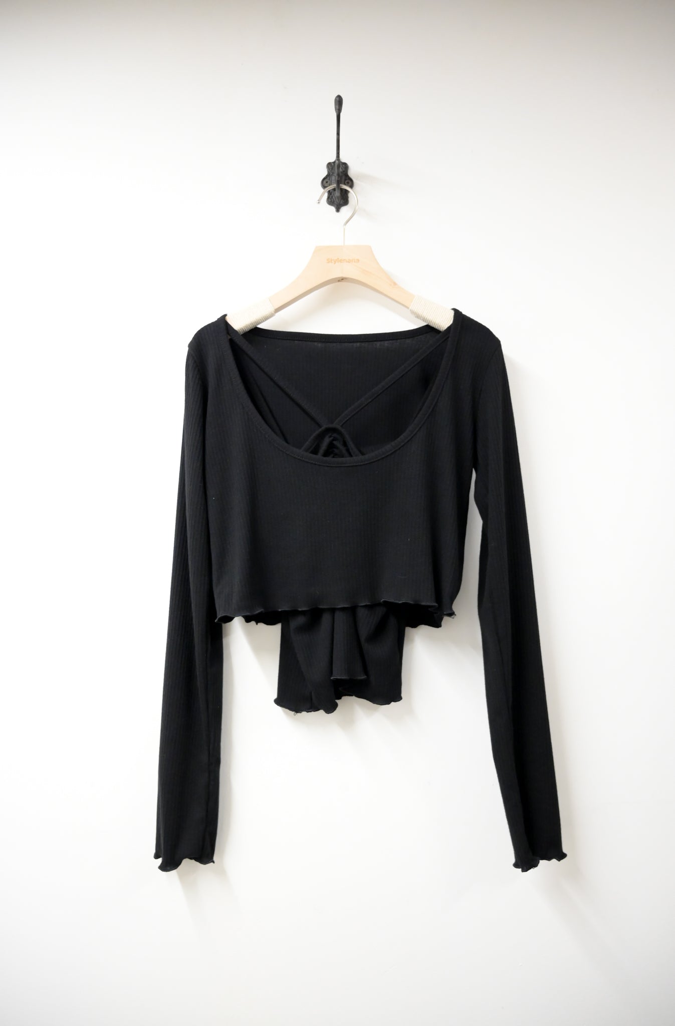 KR直送 小機心吊帶背心Cropped Top SET 2色入 KR100703