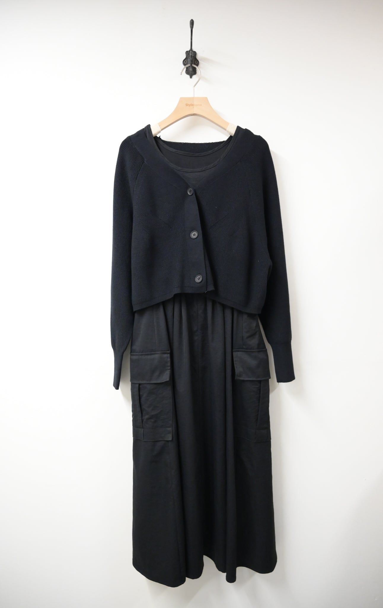 初秋・背心裙配短身冷外套 2色入 1W61012