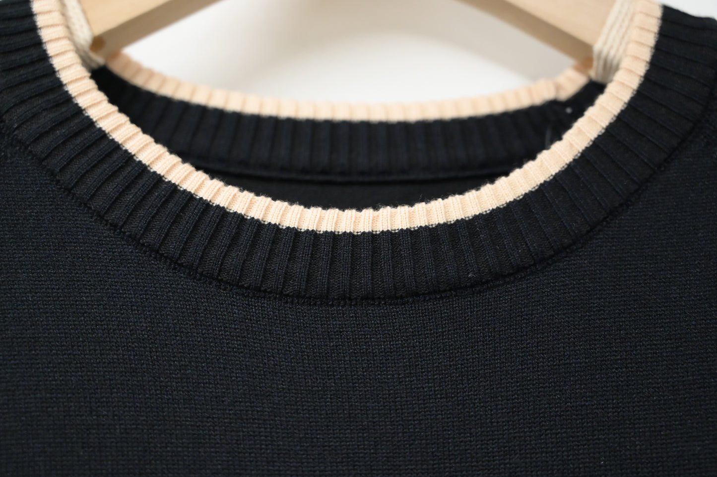 拼色柔軟針織連身裙 2色入 1W61119