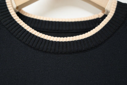 拼色柔軟針織連身裙 2色入 1W61119