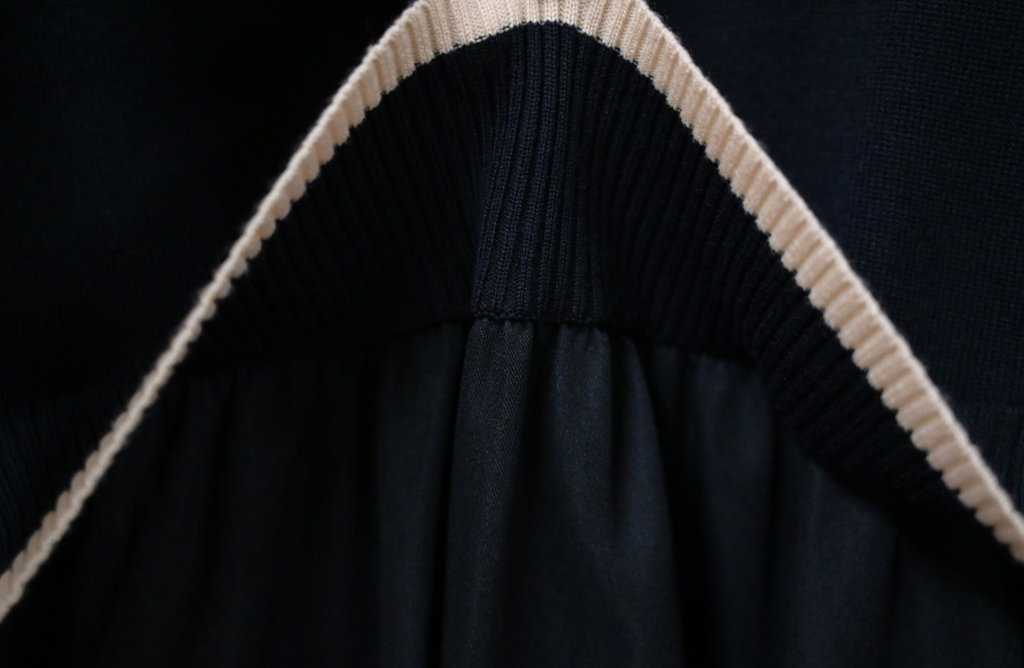 拼色柔軟針織連身裙 2色入 1W61119