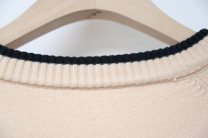 拼色柔軟針織連身裙 2色入 1W61119