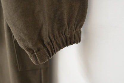 秋冬・高質量滑料外套配半身裙SET 2色入 1W61020