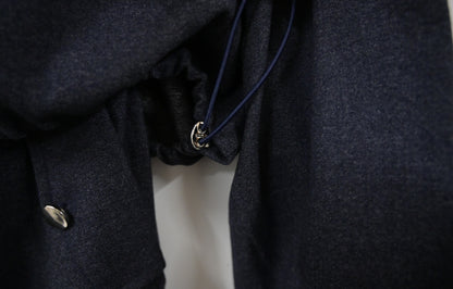 秋冬・高質量滑料外套配半身裙SET 2色入 1W61020