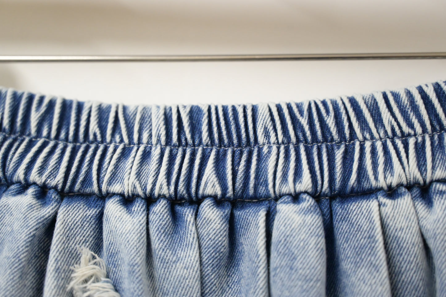 初秋・立體Ruffles洗水牛仔半身裙 2色入 1W61023