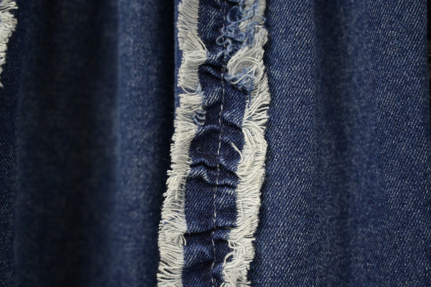 初秋・立體Ruffles洗水牛仔半身裙 2色入 1W61023