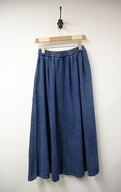 初秋・立體Ruffles洗水牛仔半身裙 2色入 1W61023