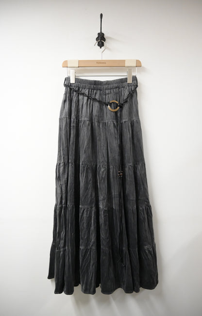 秋冬・超滑親膚絲絨裙連Belt 2色入 1W61024