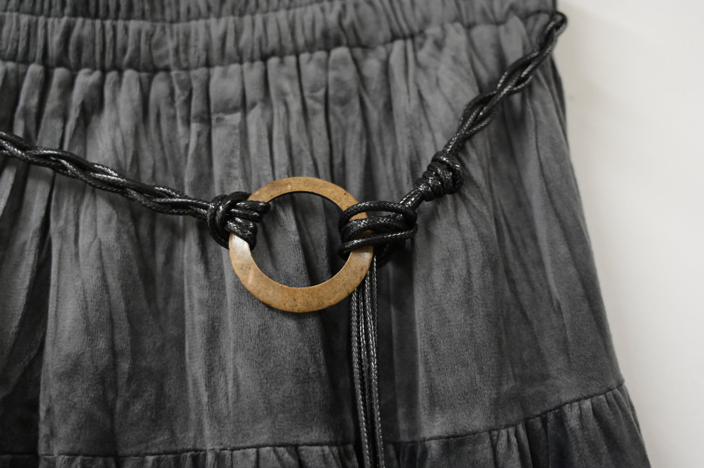 秋冬・超滑親膚絲絨裙連Belt 2色入 1W61024