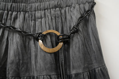 秋冬・超滑親膚絲絨裙連Belt 2色入 1W61024