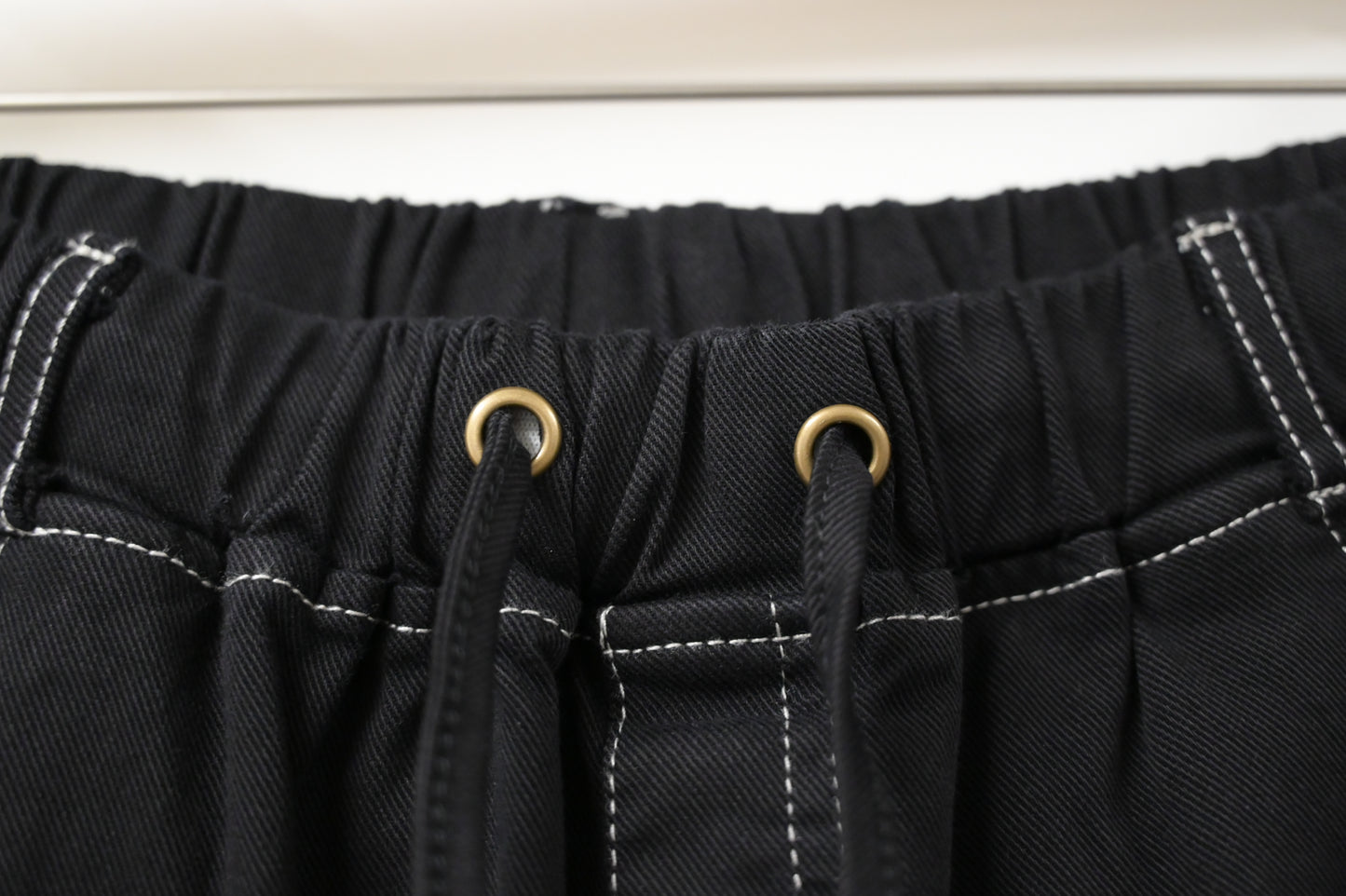 秋冬．厚版明線抽繩長褲 3色入 1W81107