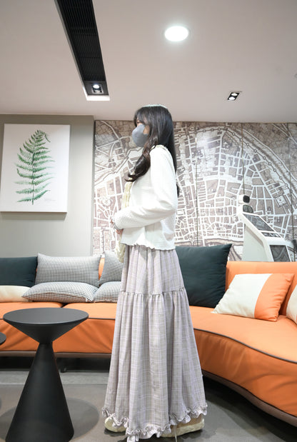 秋冬・暗紋花仔半領上衣 3色入 1W11030