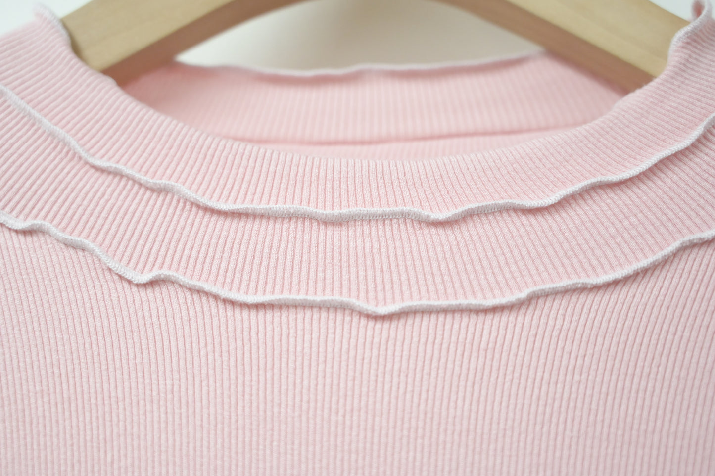 秋冬・三層Ruffles棉花感超彈上衣 5色入 1W11029