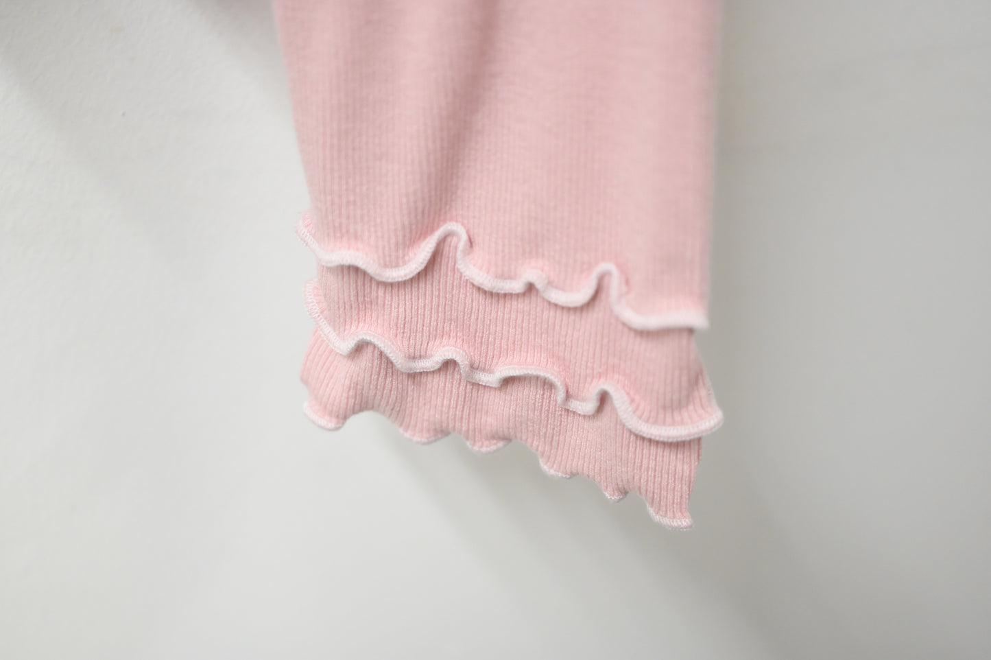 秋冬・三層Ruffles棉花感超彈上衣 5色入 1W11029