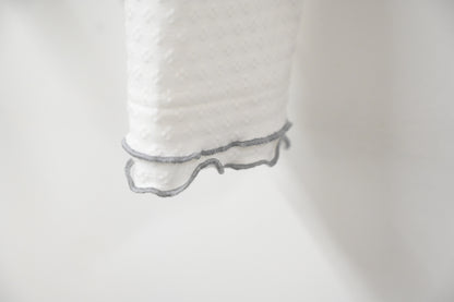 秋冬・暗紋花仔半領上衣 3色入 1W11030