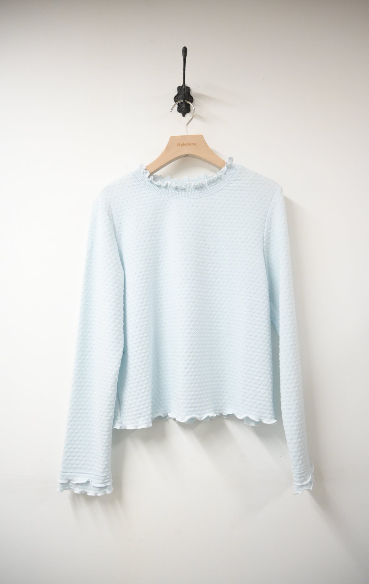 秋冬・暗紋花仔半領上衣 3色入 1W11030