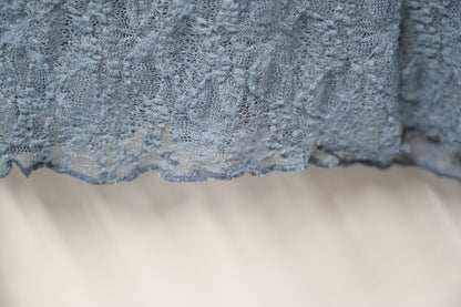 初秋・半領透視Lace上衣 4色入 1W11031