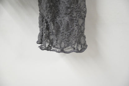 初秋・半領透視Lace上衣 4色入 1W11031