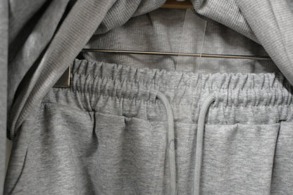 秋冬・太空棉露肩衛衣配半身裙SET 2 色入 1W61032