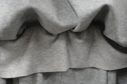 秋冬・太空棉露肩衛衣配半身裙SET 2 色入 1W61032