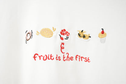 初秋・刺繡冬甩🍩甜品純棉薄長袖 4色入 1W51034