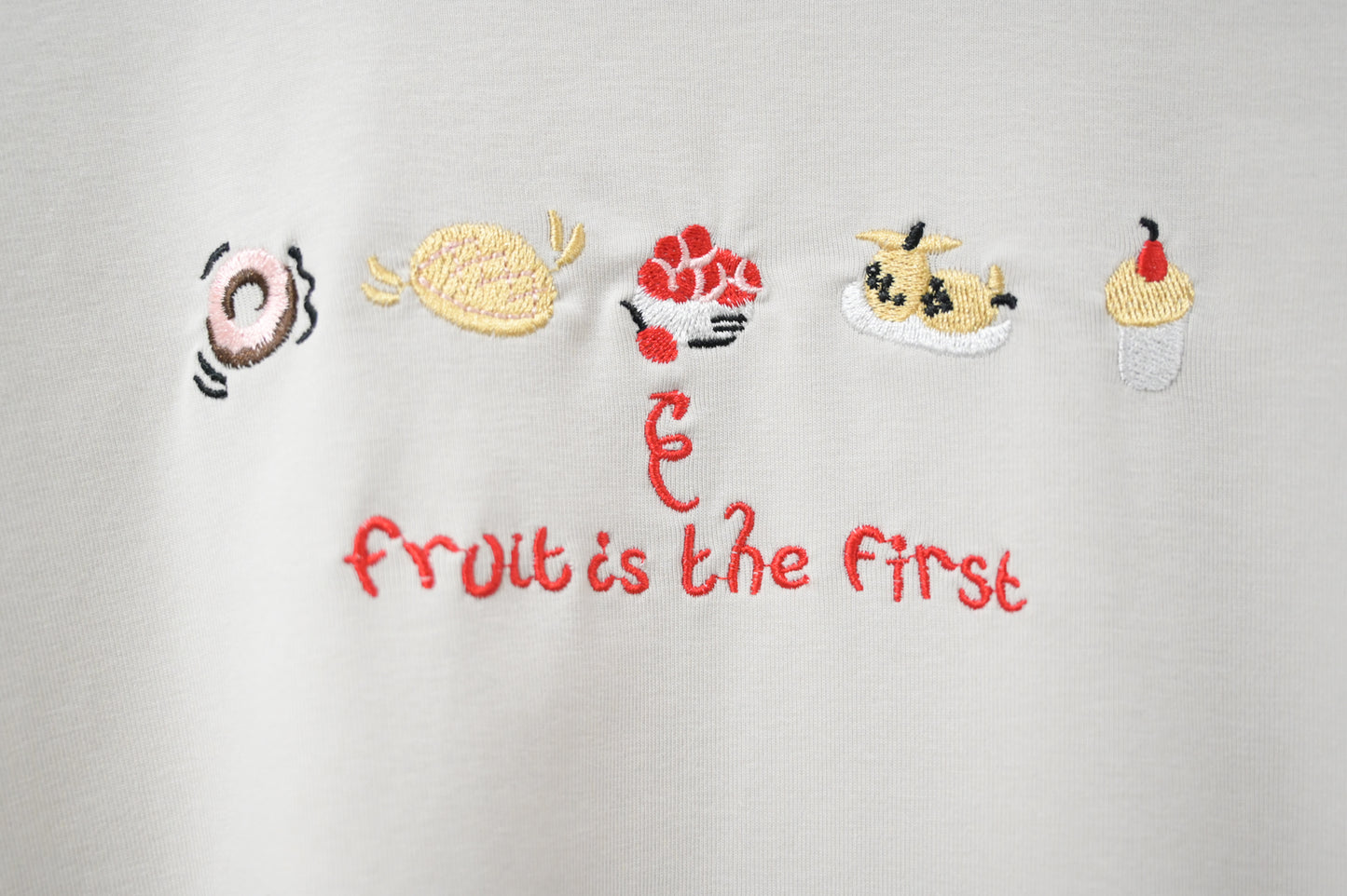 初秋・刺繡冬甩🍩甜品純棉薄長袖 4色入 1W51034