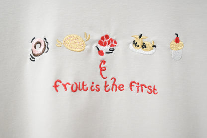 初秋・刺繡冬甩🍩甜品純棉薄長袖 4色入 1W51034