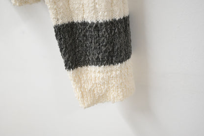 初秋・親膚橫間木鈕仔線衫外套 2色入 1W61035