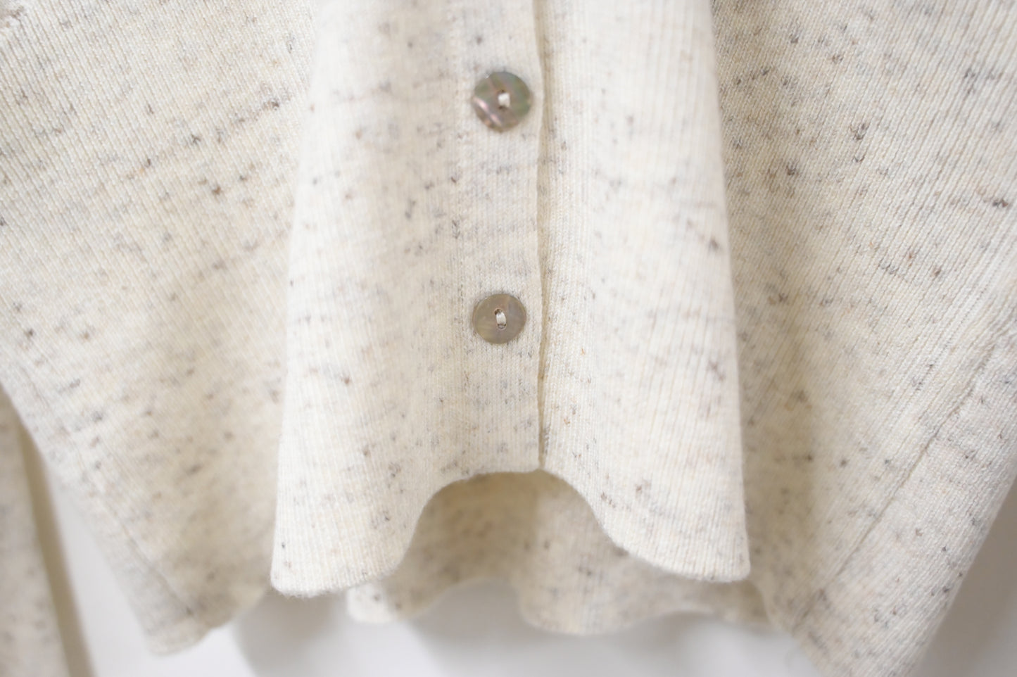 初秋・超親膚蕾絲拼柔軟混色針織外套 2色入 1W61036