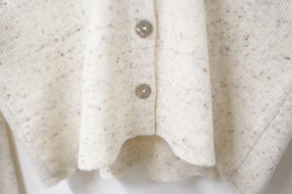 初秋・超親膚蕾絲拼柔軟混色針織外套 2色入 1W61036