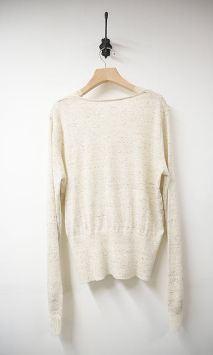 初秋・超親膚蕾絲拼柔軟混色針織外套 2色入 1W61036