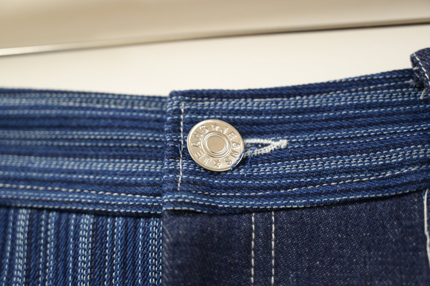 初秋・拼布A字牛仔裙 2色入 1W21038