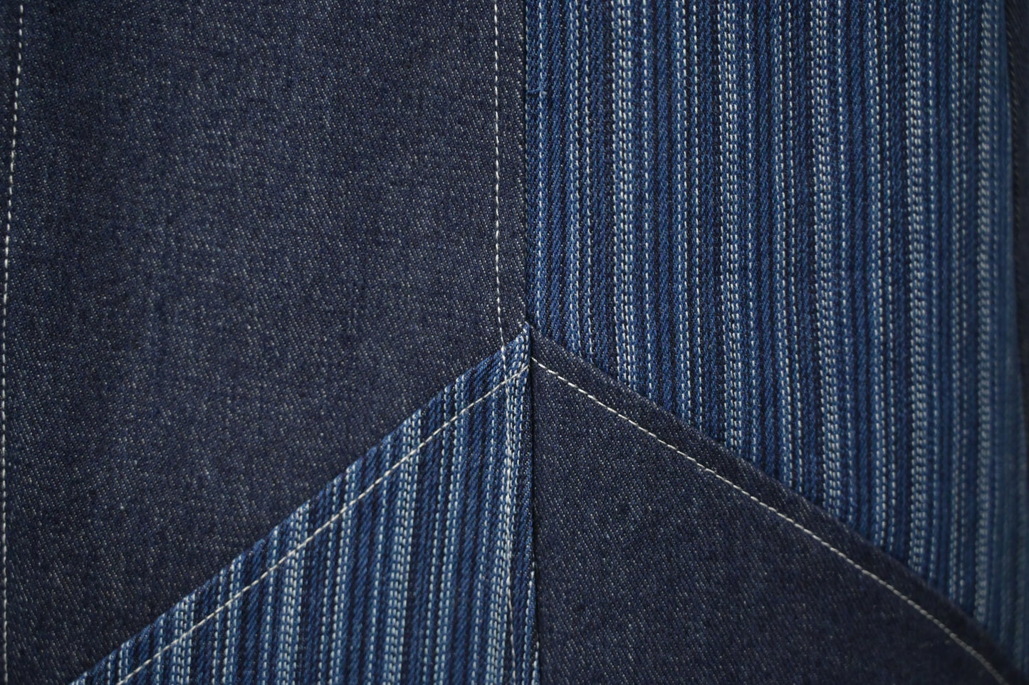 初秋・拼布A字牛仔裙 2色入 1W21038